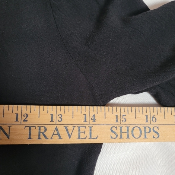 Express Women's Black Peplum Blouse Square Neckline Size Small - Picture 8 of 9